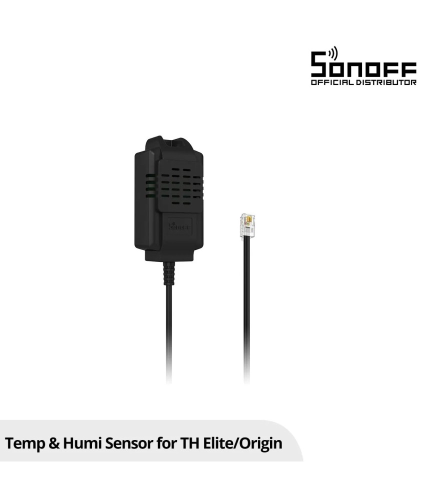 GloboStar® 80102 SONOFF THS01 Temperature and Humidity Sensor Measuring Range From -40℃ to +85℃ - Cable Length 50cm